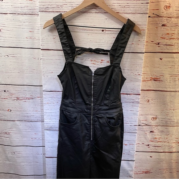 NEW Free People We The Free Crvy 2nd Ave Coated One-Piece Overalls - size 4 - Picture 2 of 8